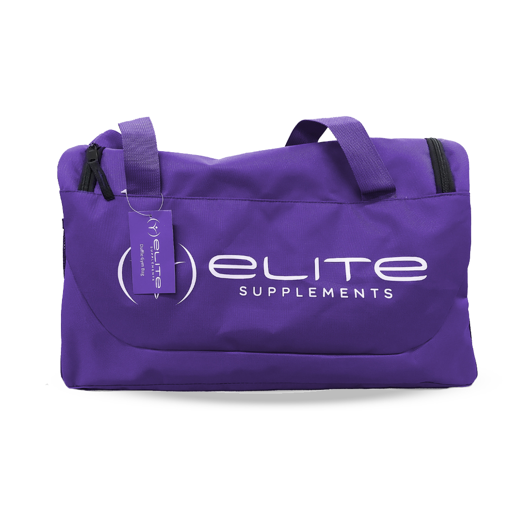 Training Duffle Bag & EliteSupps-TrainingDuffleBag-Sidecart-Purple