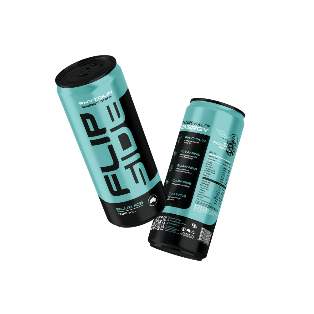 Flipside Energy Drink | 4 Pack & Flip-Side-Energy-Drink-4Pack-Blue-Extra