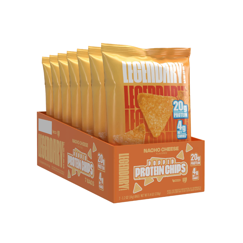 Legendary Protein Chips (2) & LF-Pop-Pro-Chip-7bag-Nacho
