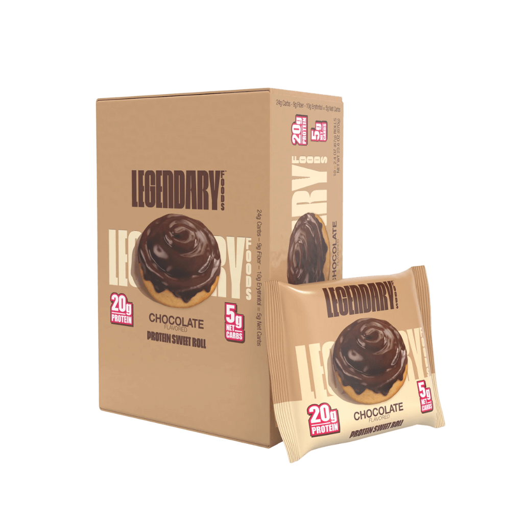 Legendary Protein Sweet Roll (1) & LF-Pro-SRoll-8pack-Choc