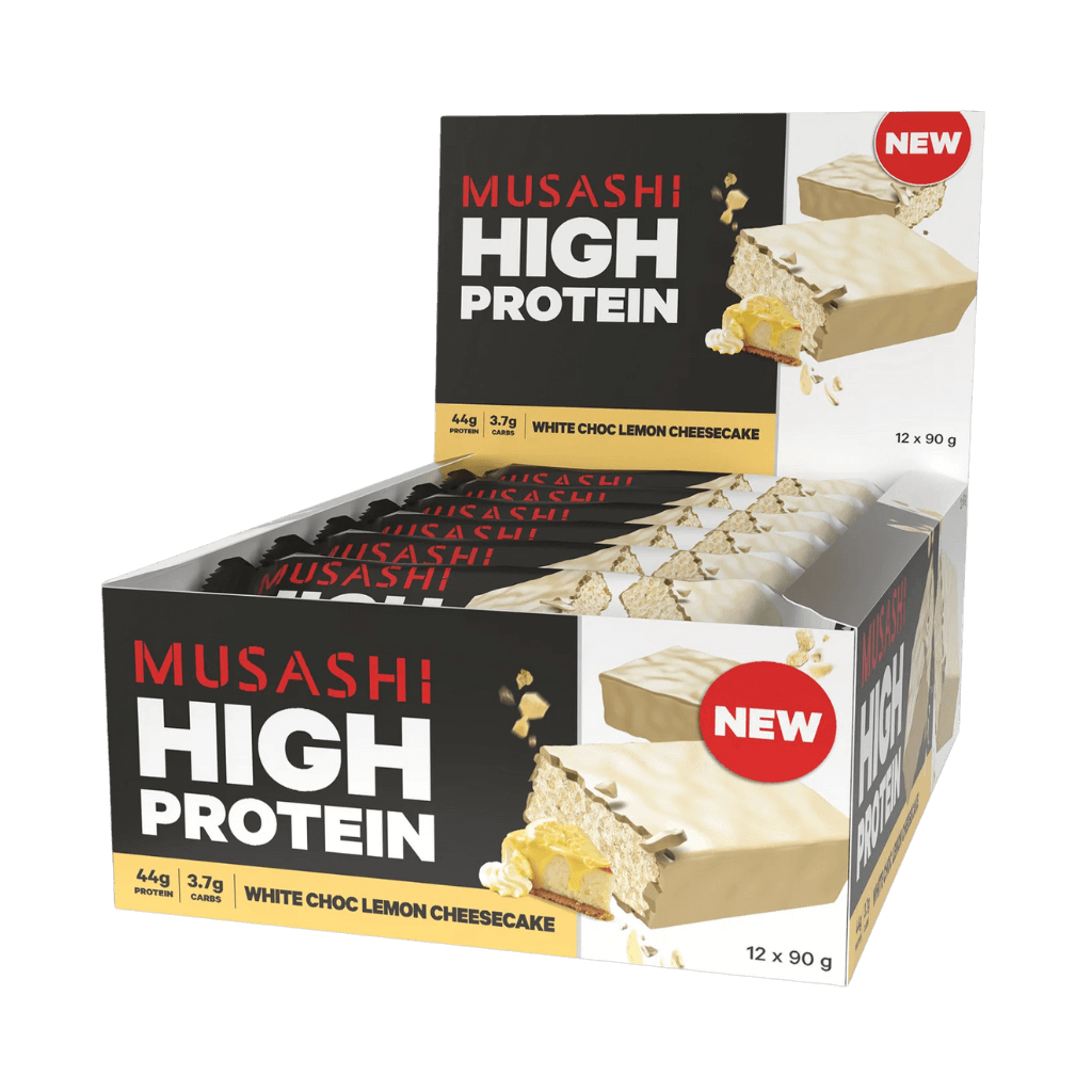 High Protein Bar (1) & MUSASHI-HighPro-Box12-WCLC