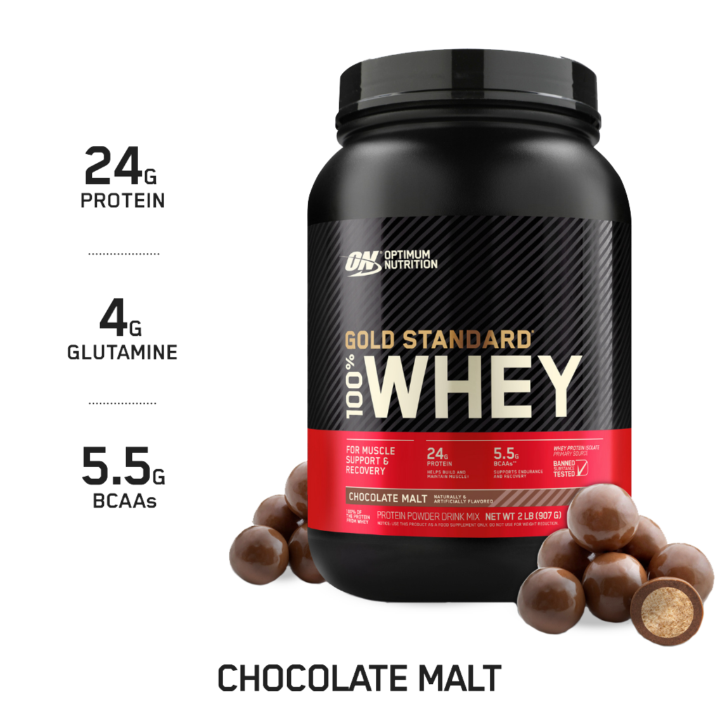 Gold Standard 100% Whey (13) & ON-GSW-100%-909g-ChocMalt