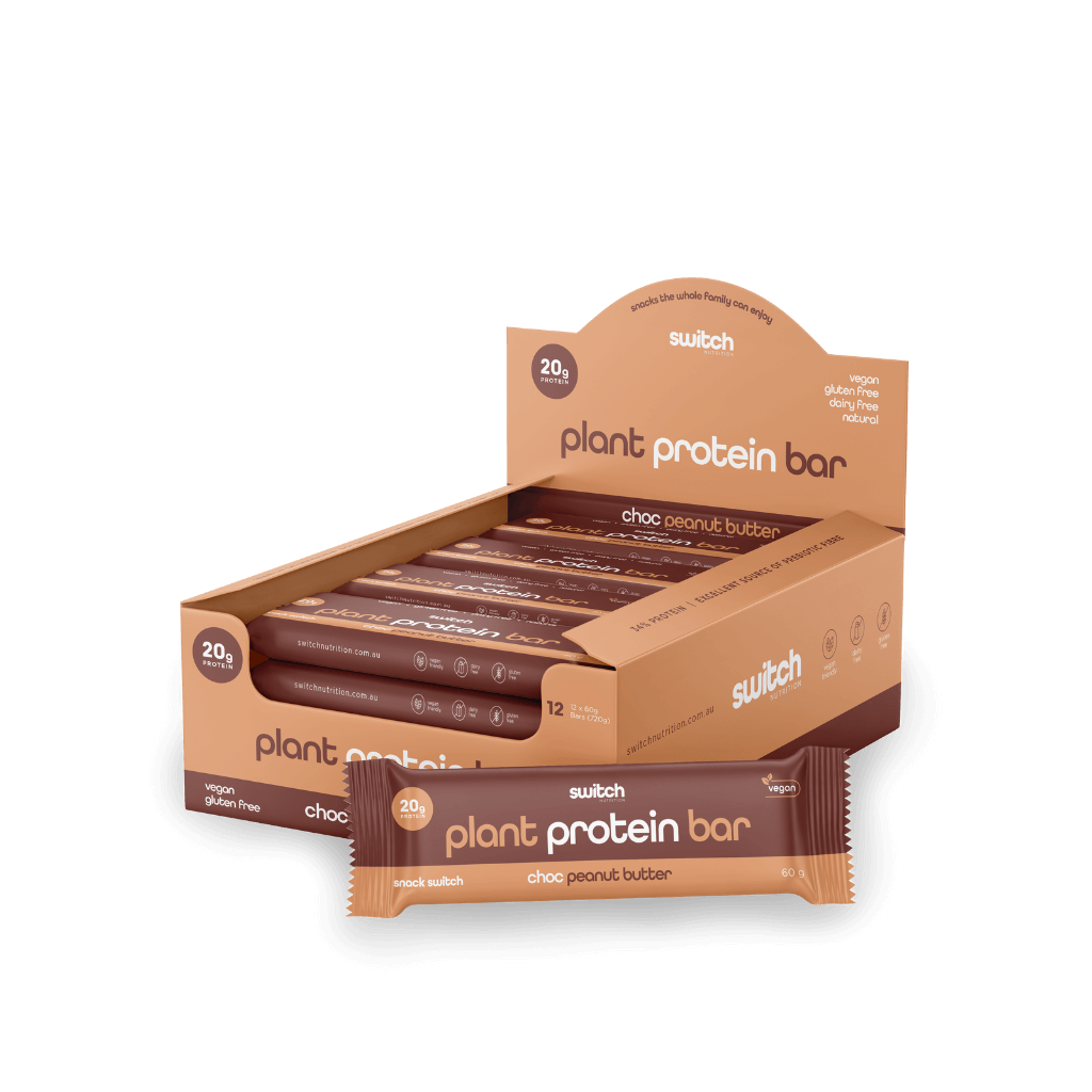 Switch Plant Protein Bar (1) & SwitchNutrition-Snack-Switch-Box12-ChocPeanutBut