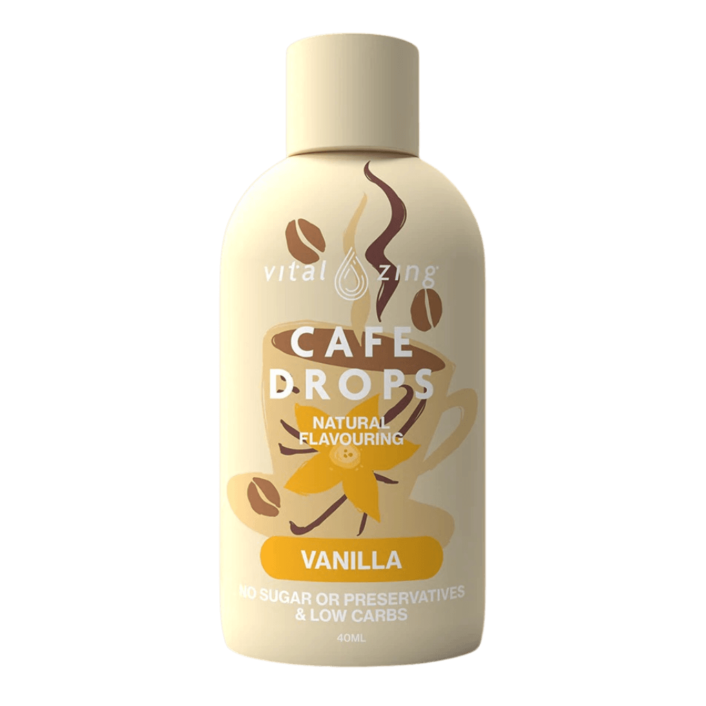 Natural Flavouring Cafe Drops (2) & VITAL-CafeDrop-40ml-Van
