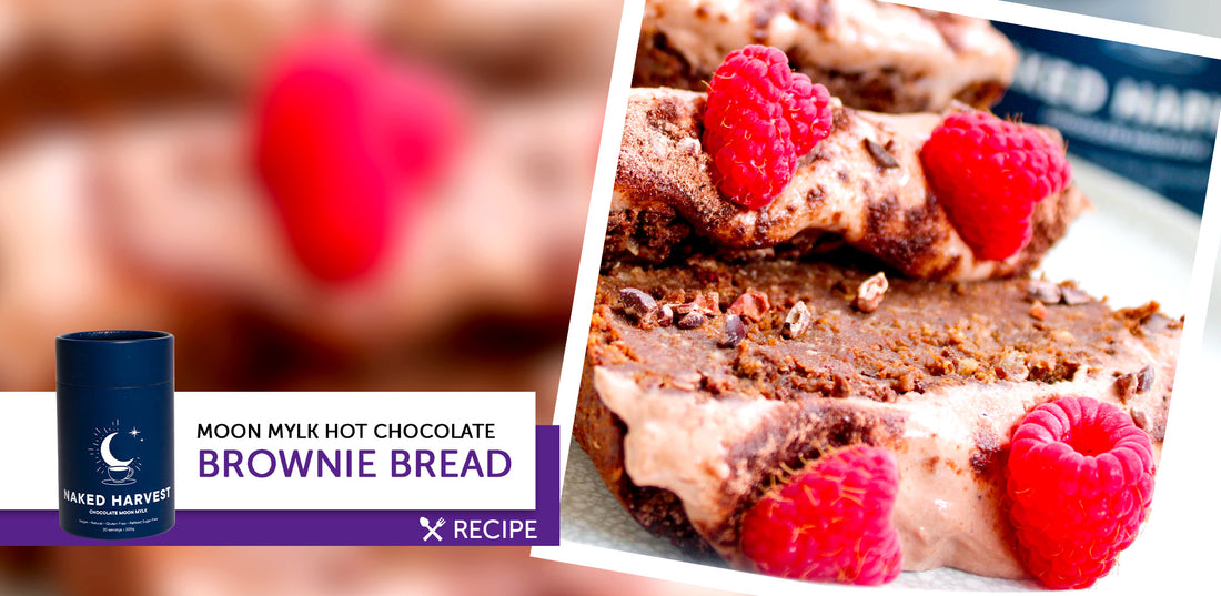 Moon Mylk Hot Chocolate Brownie Bread