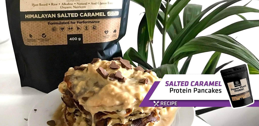 MUST TRY! Guilt-FREE Salted Caramel Protein Pancakes