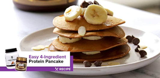 Easy 4-Ingredient Protein Pancakes