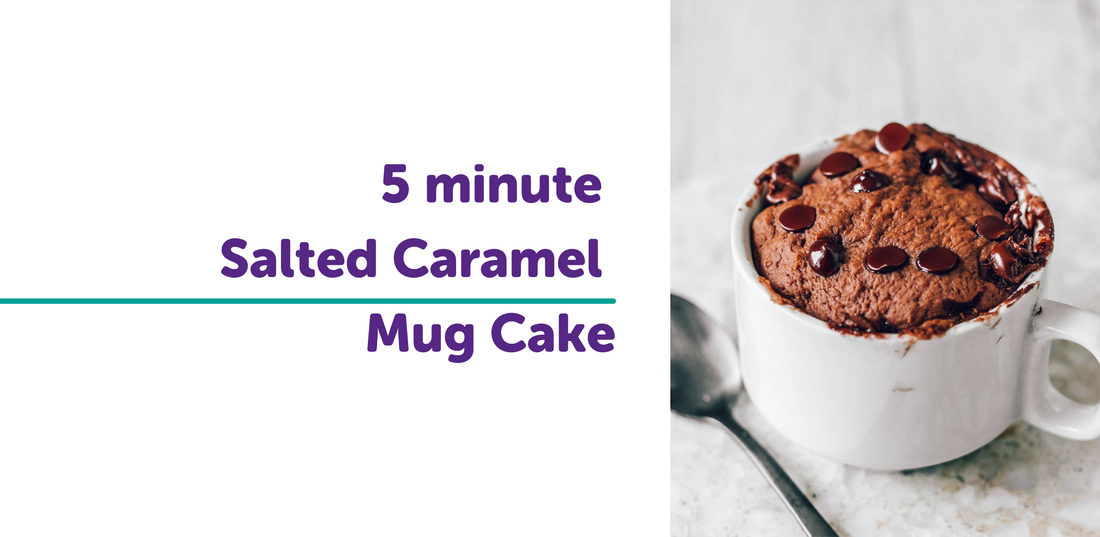 5 Minute Salted Caramel Mug Cake