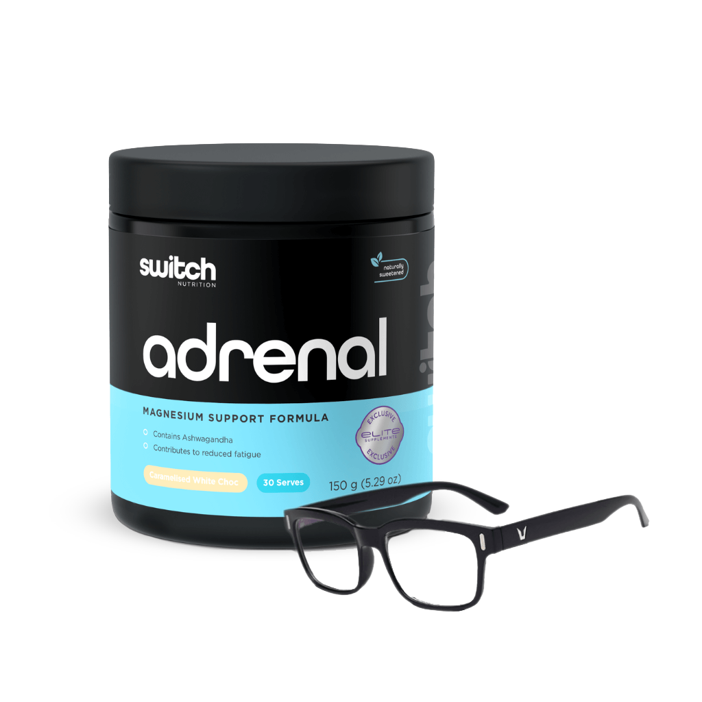 Adrenal Switch + FREE Blue Light Glasses Adrenal Switch + FREE Blue Light Glasses