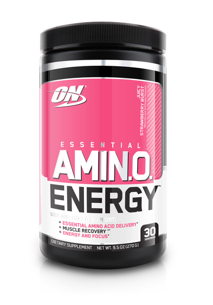Amino Energy (3) & Amino Energy Optimum Nutrition Amino acid pre workout 30 Serves Juicy Strawberry