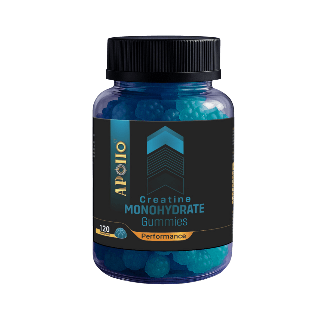 Creatine Monohydrate Gummies Apollo Nutraceuticals Creatine gummies 120 Gummies Blueberry