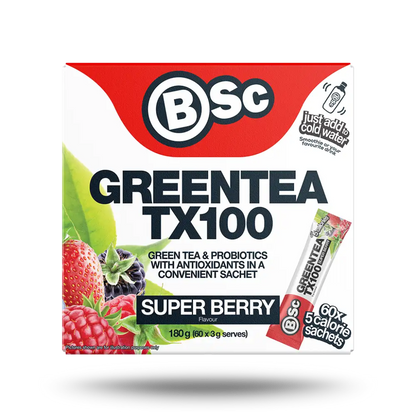 GreenTea TX 100 & GreenTea TX 100 BSC ( Body Science ) Green tea supplements 60 Serves Super Berry