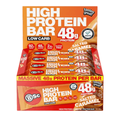 High Protein Low Carb Bar (2) & BSC-HPLC-12x92g-Cara