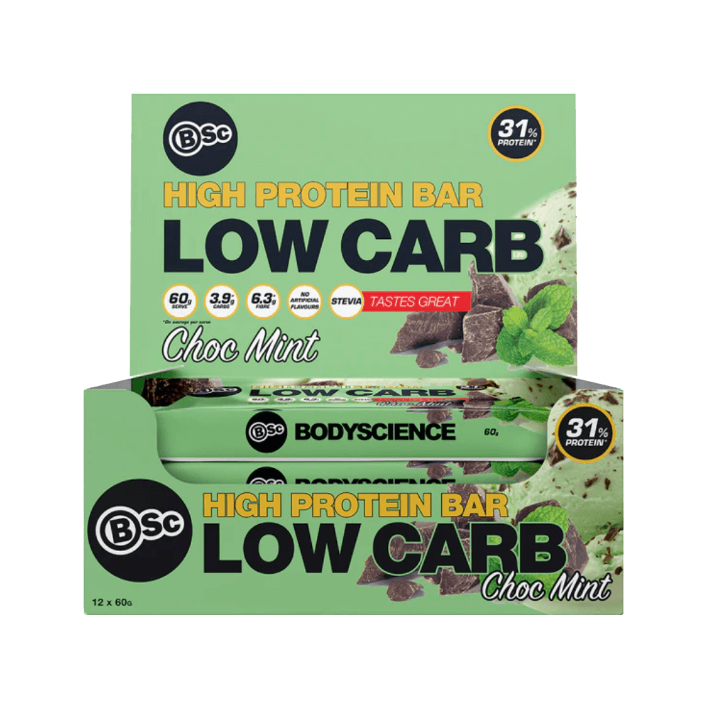 High Protein Low Carb Bar BSC ( Body Science ) High protein low carb bar sidecart Single Chocolate Mint