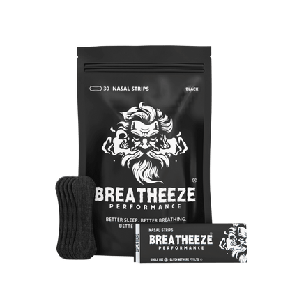 Nasal Strips (2) & Breatheeze-Nasal-LITE-30-Sidecart-Black
