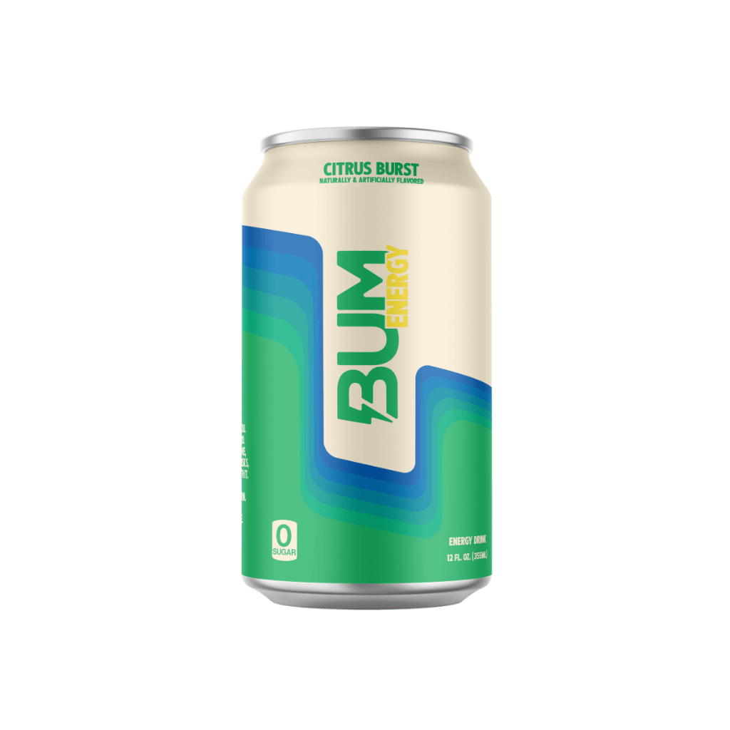 BUM Energy Drinks (2) & BUM Energy Drinks RAW Drinks for pre workout Case of 12 Citrus Burst