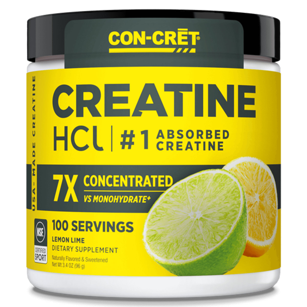 Con-Cret Creatine HCL Promera Sports Creatine hcl supplements 100 Serves Lemon Lime
