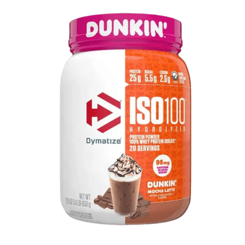ISO-100 X Dunkin' (1) & ISO-100 X Dunkin' Dymatize Whey protein isolate 20 Serves Mocha Latte