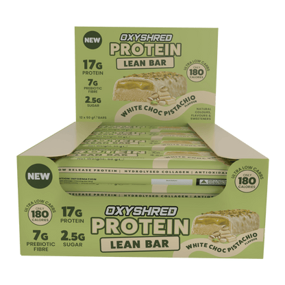 OxyShred Lean Protein Bar EHP Labs Protein bars Box of 12 White Choc Pisatchio