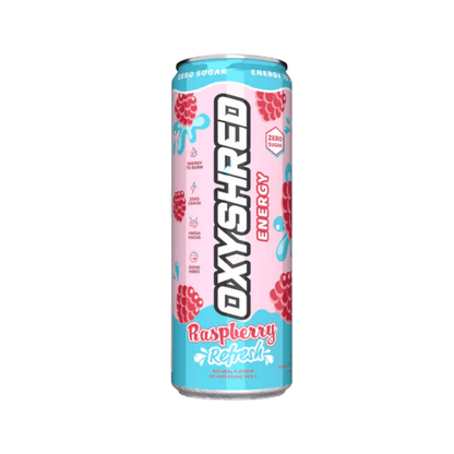 OxyShred Ultra Energy RTD EHP Labs Drinks for pre workout 12 Pack (355ml Can) Raspberry Refresh