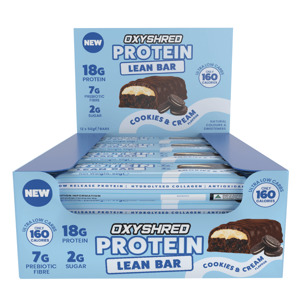 OxyShred Lean Protein Bar EHP Labs Protein bars Box of 12 Cookies and Cream