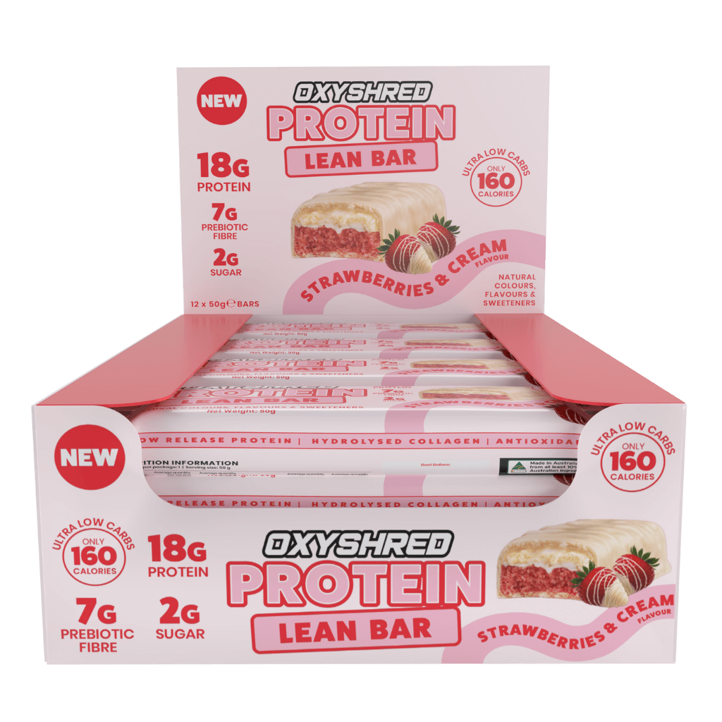 OxyShred Lean Protein Bar EHP Labs Protein bars Box of 12 Strawberries and Cream