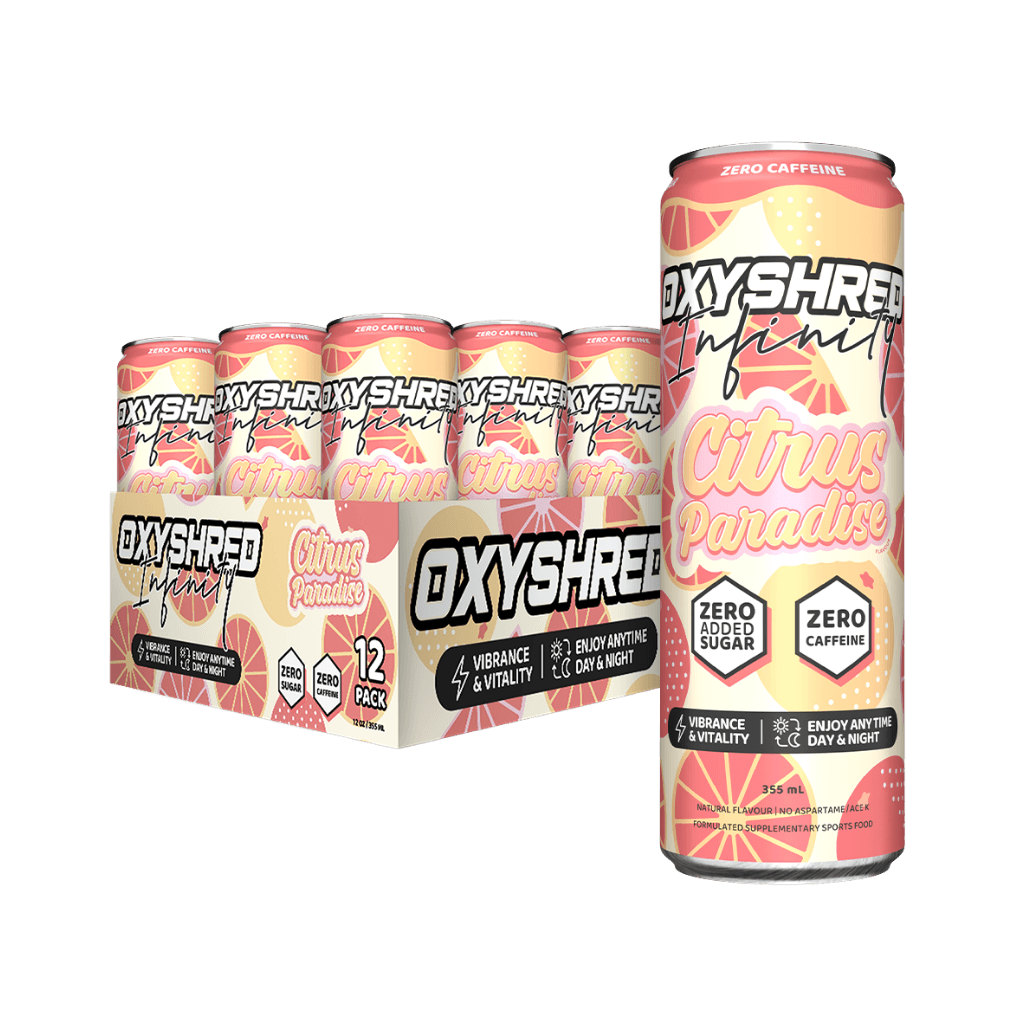 Oxyshred Infinity RTD EHP Labs Drinks for pre workout 12 Pack Citrus Paradise