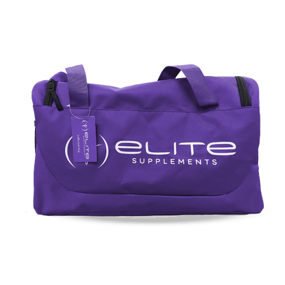 Training Duffle Bag & EliteSupps-TrainingDuffleBag-Sidecart-Purple