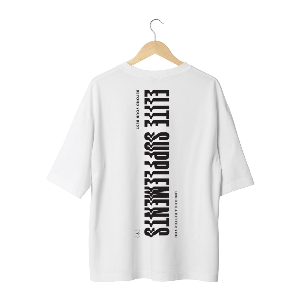 Elite Oversize Tee 2.0 & ES-Oversized-T-WHT-S & ES-Oversized-T-WHT-M & ES-Oversized-T-WHT-L