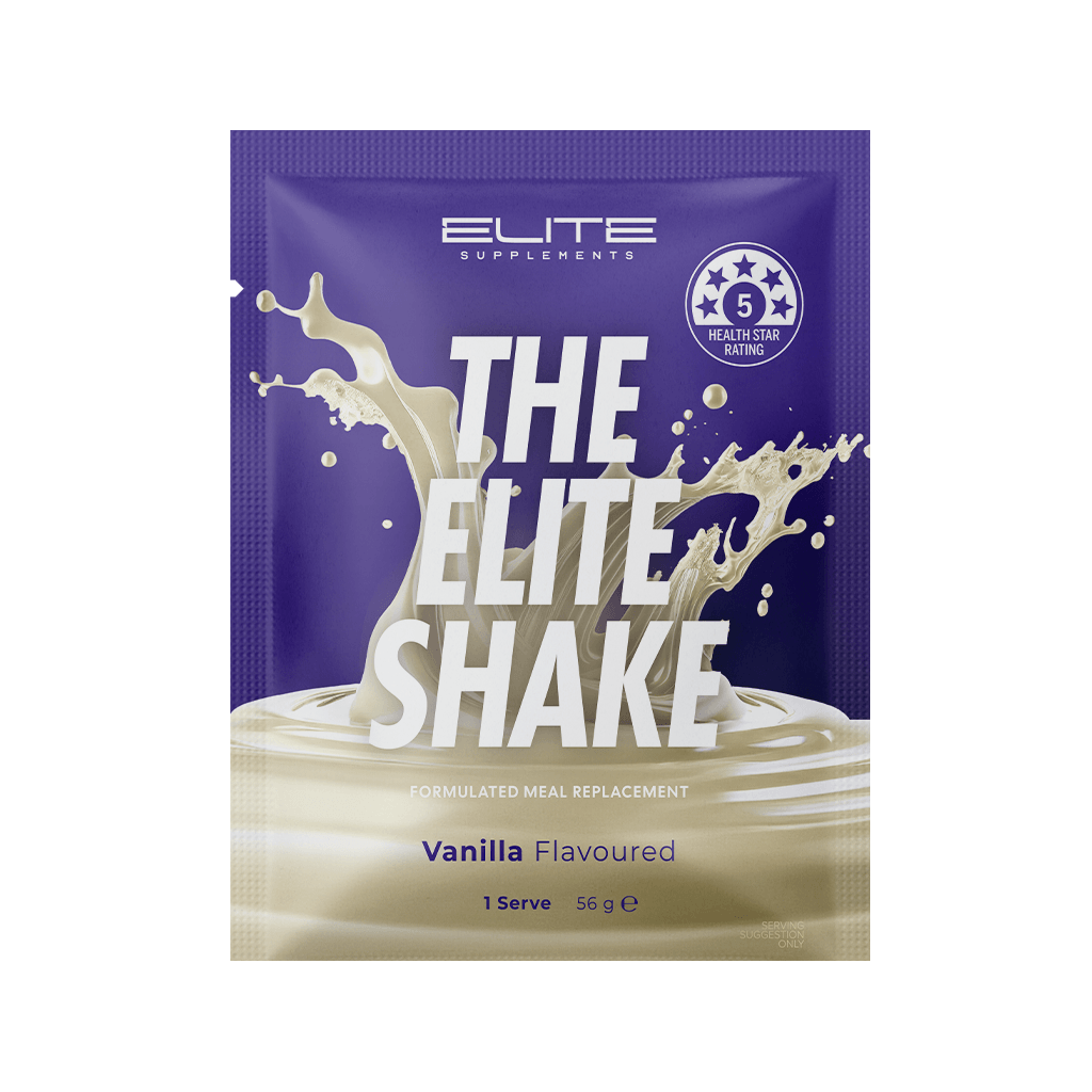 The Elite Shake Elite Supplements Meal replacements shakes 1 Serve Vanilla