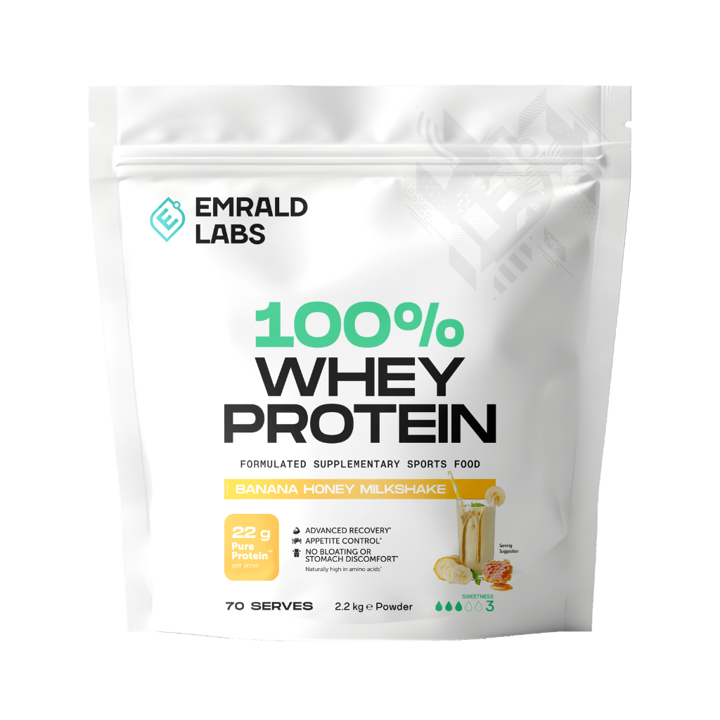 100% Whey Protein Emrald Labs Whey blend protein 2.2kg Banana Honey Milkshake