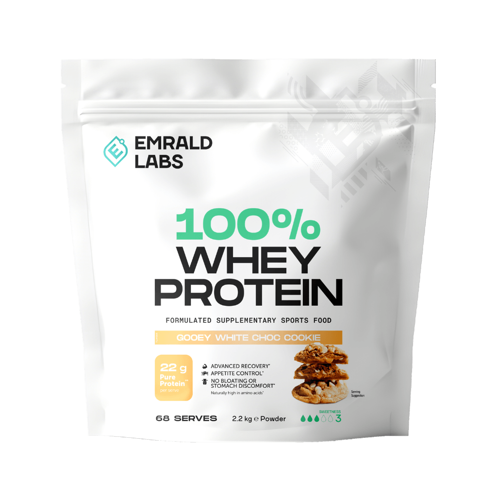 100% Whey Protein Emrald Labs Whey blend protein 2.2kg Gooey White Chocolate