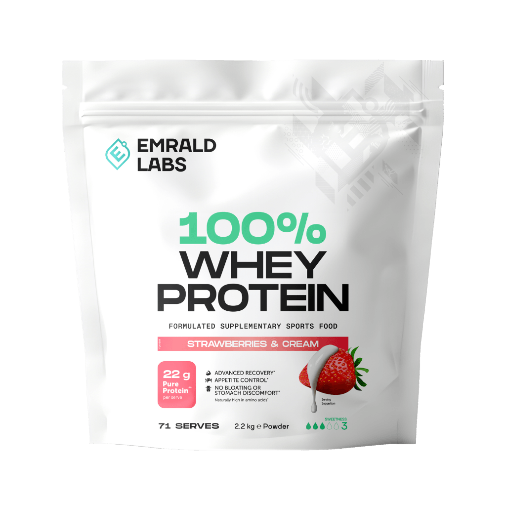 100% Whey Protein Emrald Labs Whey blend protein 2.2kg Strawberries & Cream