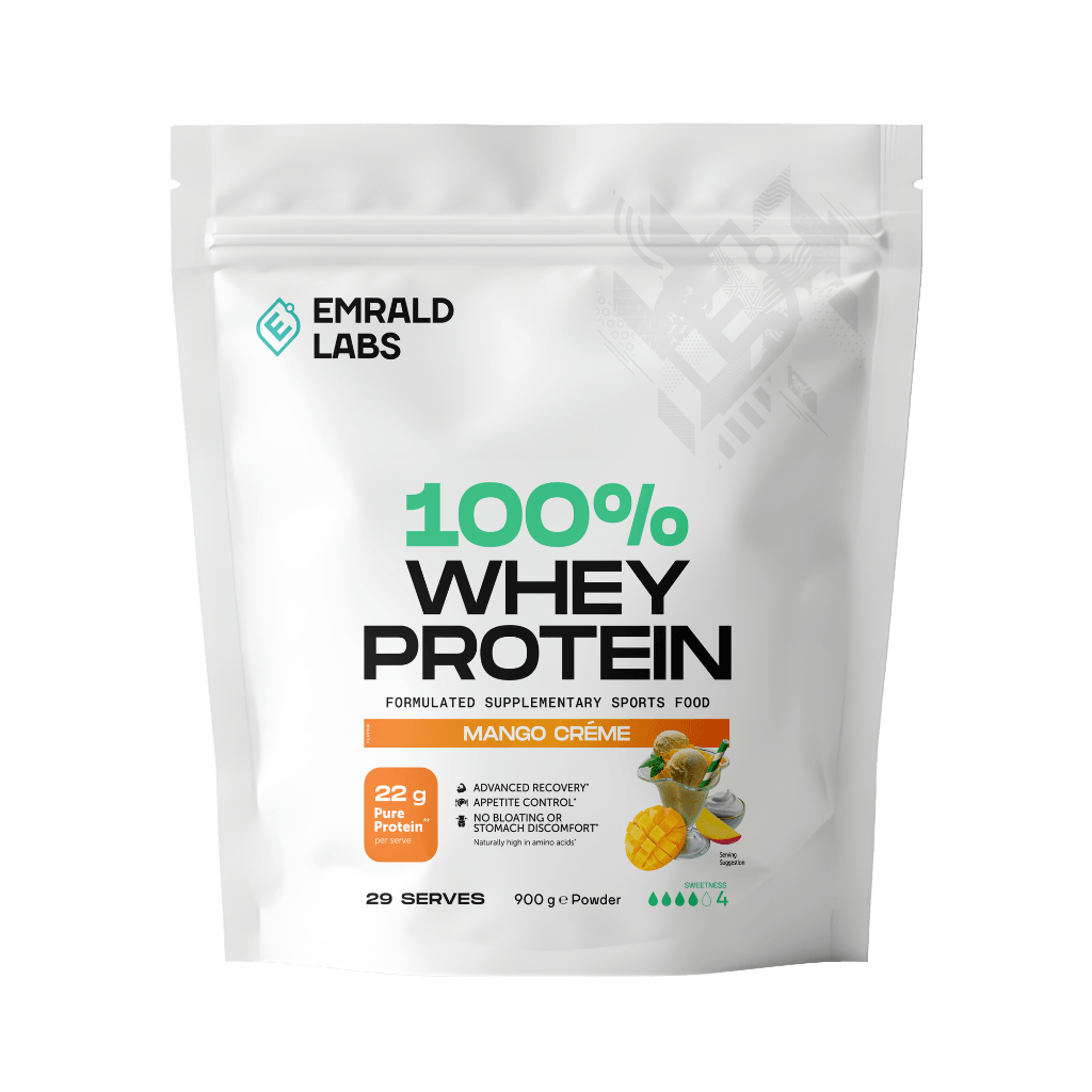 100% Whey Protein (7) & 100% Whey Protein Emrald Labs Whey blend protein 900g Mango Creme
