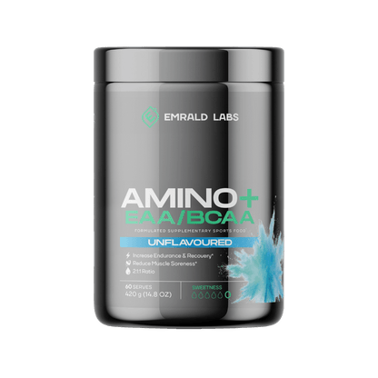 Amino+ EAA/BCAA Emrald Labs Essential amino acids 60 Serves Unflavoured