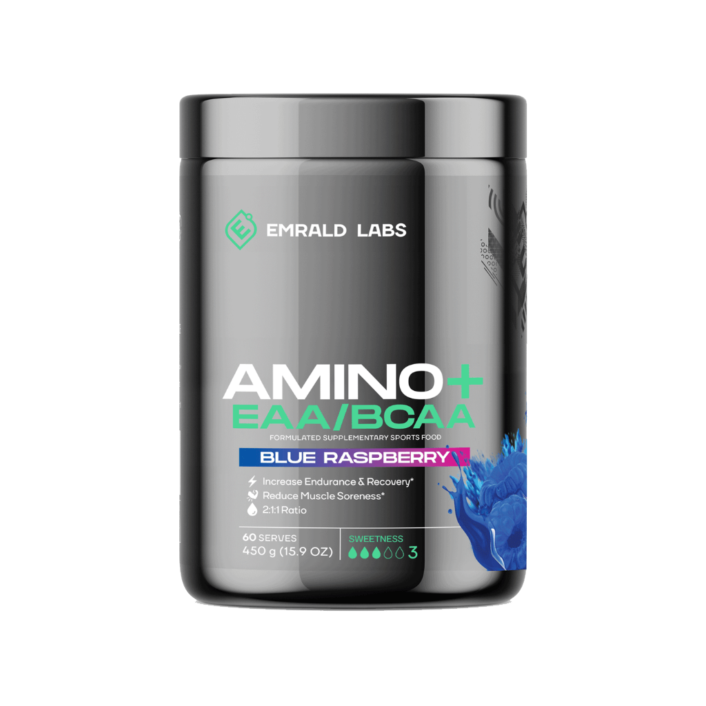 Amino+ EAA/BCAA (6) & EMRALD-Amino+-60Srv-Blu