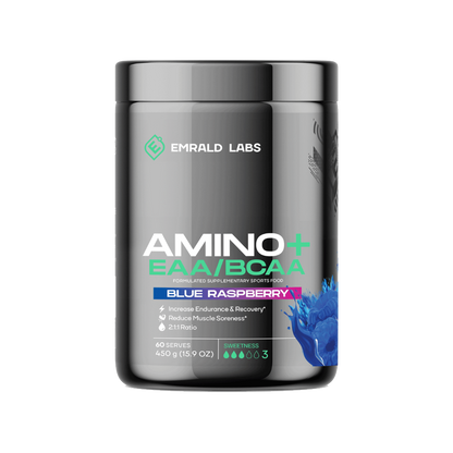 Amino+ EAA/BCAA (6) & EMRALD-Amino+-60Srv-Blu