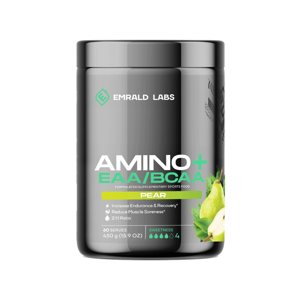 Amino+ EAA/BCAA (7) & EMRALD-Amino+-60Srv-Pear