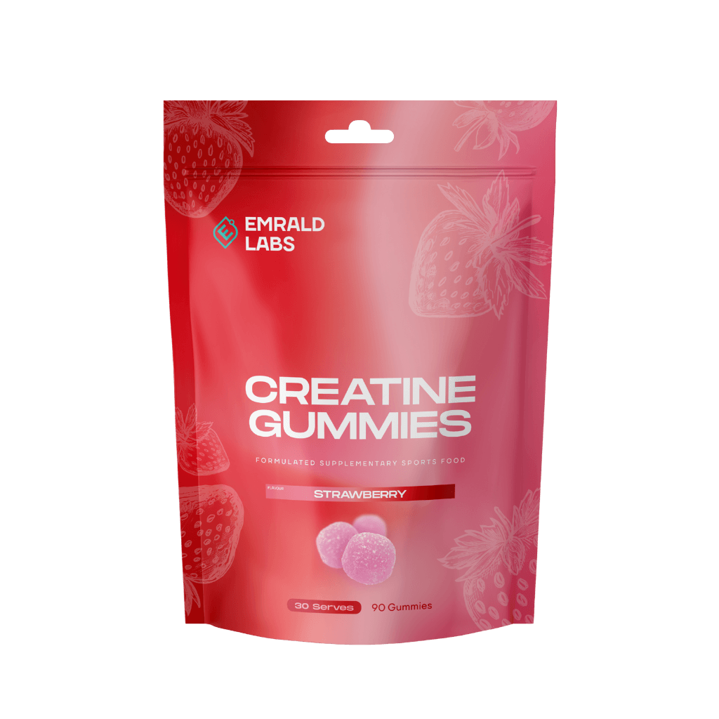 Creatine Gummies & Creatine Gummies Emrald Labs Creatine gummies 90 Gummies Strawberry