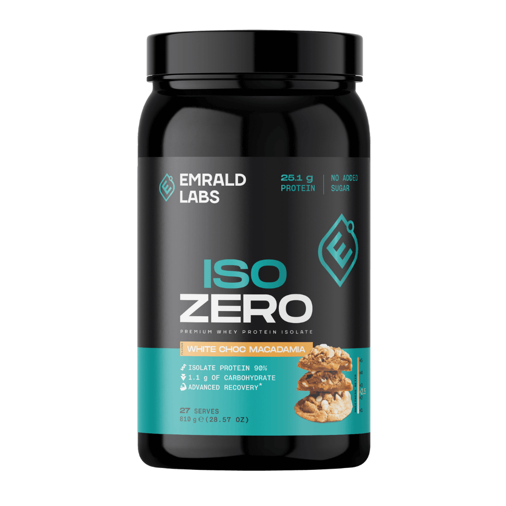 Iso Zero Protein Emrald Labs Whey protein isolate 810g White Choc Macadamia