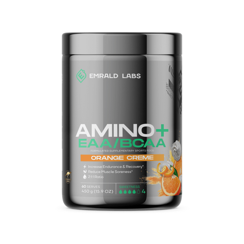Amino+ EAA/BCAA (4) & EMRALD-Amino+-60Srv-Ora
