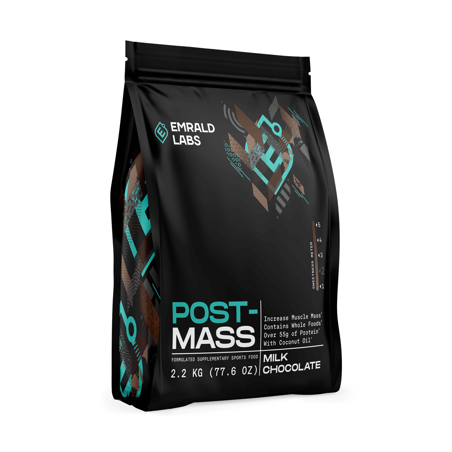 Post Mass Emrald Labs Mass gainer protein powder 2.2kg Milk Chocolate