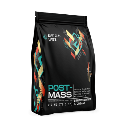 Post Mass Emrald Labs Mass gainer protein powder 2.2kg Strawberries & Cream