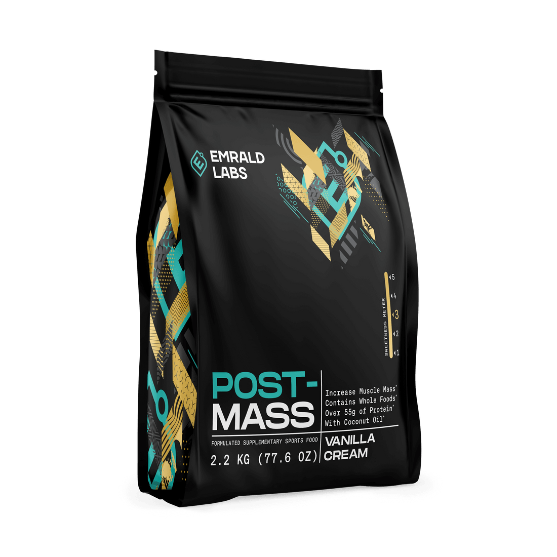 Post Mass Emrald Labs Mass gainer protein powder 2.2kg Vanilla Creme