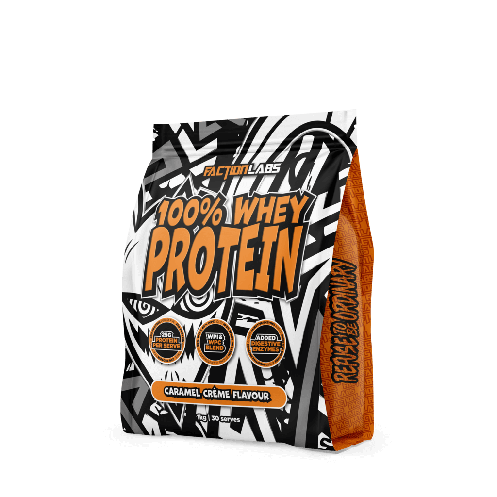 100% Whey Protein (1) & FACTION-100%Whey-30Serves-Cara