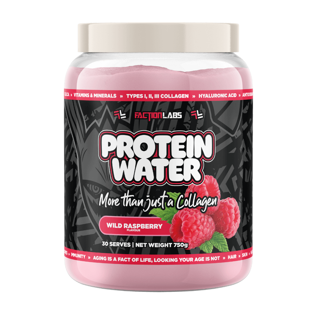 Protein Water & Protein Water Faction Labs Collagen protein powder 30 Serves Wild Raspberry
