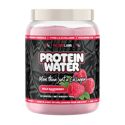 Protein Water & Protein Water Faction Labs Collagen protein powder 30 Serves Wild Raspberry