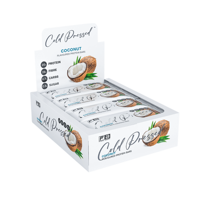 Cold Pressed Protein Bar (5) & FIBREBOOST-Cold-Press-Bar-Box12-Coco