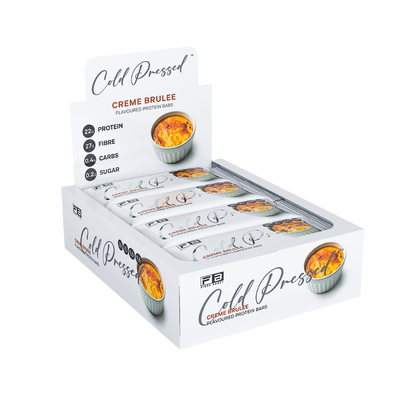 Cold Pressed Protein Bar (9) & FIBREBOOST-Cold-Press-Bar-Box12-CremBru