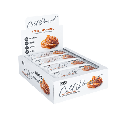 Cold Pressed Protein Bar (3) & FIBREBOOST-Cold-Press-Bar-Box12-SaltCara